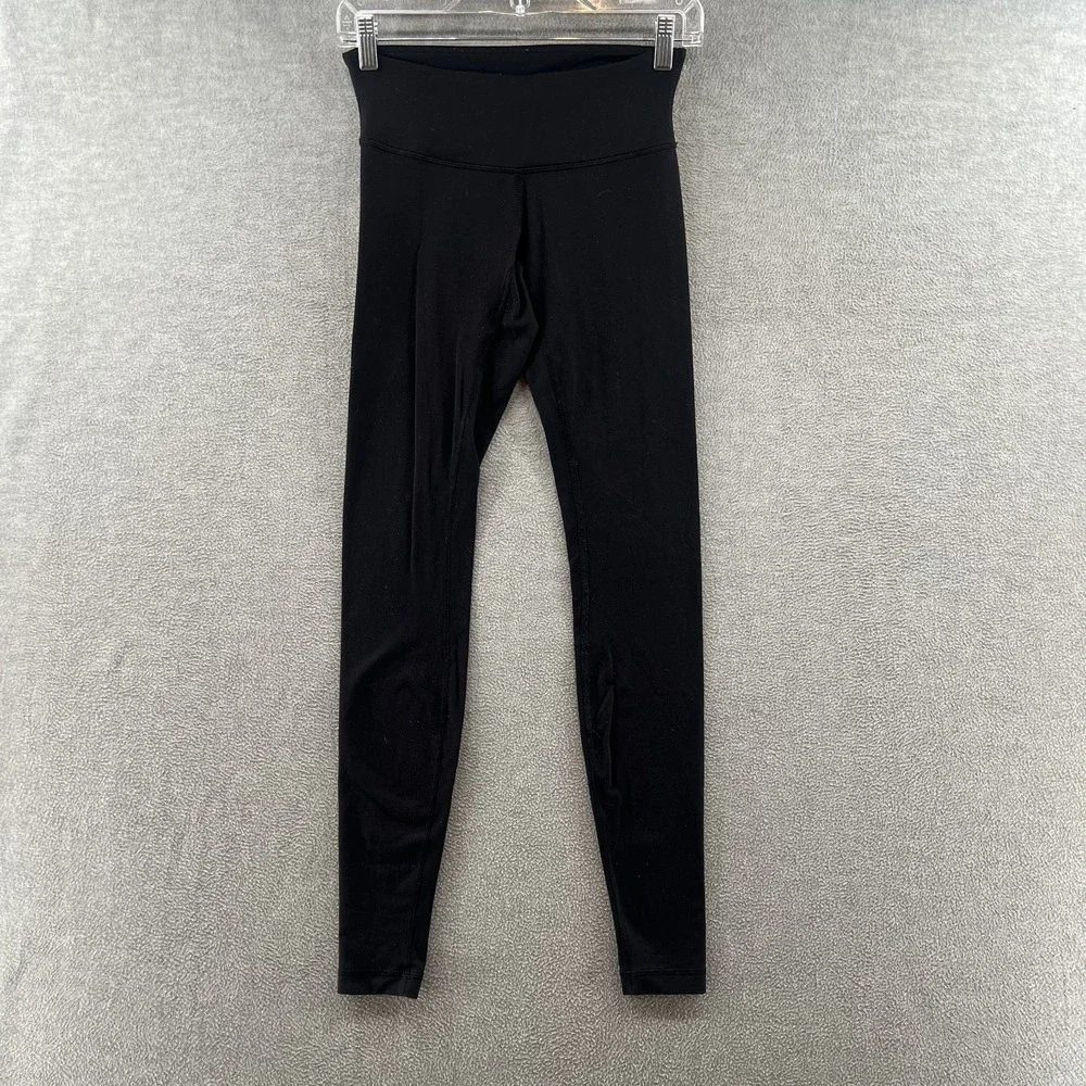 Lululemon Athletica High Rise Black Leggings Size 4 Yoga Activewear Pants